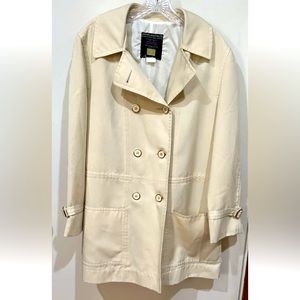 Vintage Samuel Martin LTD. Rainwear Cream Raincoat